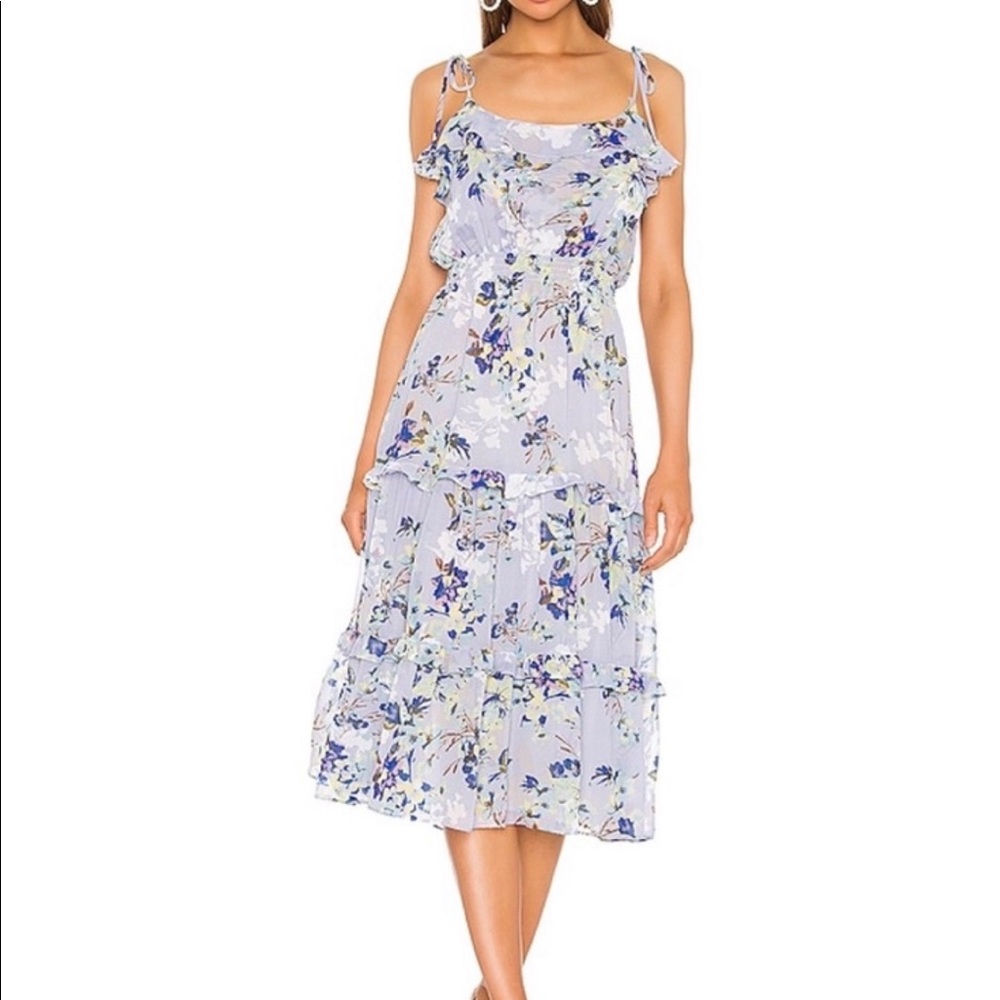 Misa Los Angeles Inae Dress Periwinkle Floral